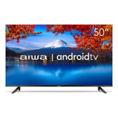 Imagem da oferta Smart TV AIWA 50 Android 4K Borda Ultrafina HDR10 Dolby Áudio AWS-TV-50-BL-02-A