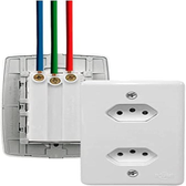 Imagem da oferta 2 Unidades de Tomadas Duplas Monobloco 20A Ilumi Stylus