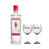 Imagem da oferta Gin Beefeater London Dry 750ml + 2 Taças de Vidro