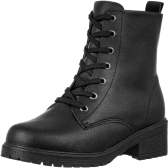 Imagem da oferta Bota Cano Curto Feminina Coturno Salto Baixo Sola Borracha