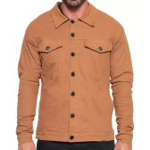 Imagem da oferta Jaqueta Masculina Sarja Jeans Slim Cores Clássicas Premium