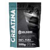 Imagem da oferta Creatina Monohidratada 500g Soldiers Nutrition Sabor Natural