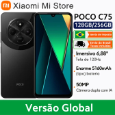 Imagem da oferta Poco c75 versão global helio G81-Ultra xiaomi hyperos 50mp ai câmera dupla 5160mah bateria nfc 6.88 ''120hz display