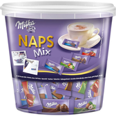 Imagem da oferta Chocolate Milka Mini Naps Mix 207 Unidades 1kg