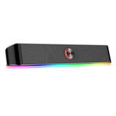 Imagem da oferta Soundbar Gamer Redragon Adiemus 6W RMS RGB USB 150Hz20KHz Botão Touch Preto - GS560