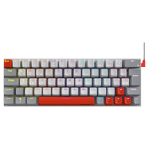 Imagem da oferta TECLADO MECÂNICO GAMER PCYES KUROMORI 60% WHITE GHOST - SWITCH BLUE - LED RAINBOW - PTKMWG60BL