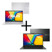 Imagem da oferta Kit Notebooks Asus Vivobook 15 i5-1334U 8GB SSD 512GB W11 X1504VA-NJ1740W + Vivobook Go 15 Ryzen 3-7320U 4GB SSD 128GB W11 E1504FA-NJ1364W