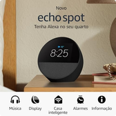 Imagem da oferta Smart Speaker Echo Spot com Alexa (2024)