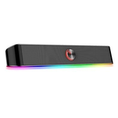 Imagem da oferta Soundbar Gamer Redragon Adiemus 6W RMS RGB USB 150Hz20KHz Botão Touch Preto - GS560