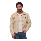 Imagem da oferta Jaqueta Jeans Masculina Slim Fit Preta E Azul Denim