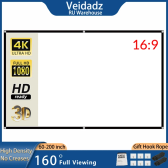 Imagem da oferta Tela portátil 60" dobrável para projetor - VEIDADZ