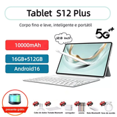 Imagem da oferta S12 Plus Tablet 16GB+512GB comprimido 12.8inch Tela Grande Android Dual 5G