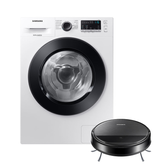 Imagem da oferta Kit Lava E Seca Wd11M Inverter Branca 11/7Kg (110V E Aspirador Robô 2 Em 1 Com Wi-Fi Vr5000 - Samsung Brasil | Celulare