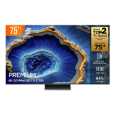 Imagem da oferta Smart Tv Qd Mini Led 75 Google Tv Uhd 4k Tcl C755 120hz Vrr