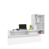 Imagem da oferta Escrivaninha Bancada Estudo Lilac Moov Branco Fosco