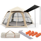 Imagem da oferta JOYFOX Barraca de Camping 2025 Automática Hexagonal para 6 a 8 Pessoas Instalação Rápida Ventilada à Prova d