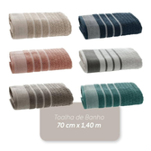 Imagem da oferta Jogo Toalhas de Banho Corttex Treviso Algodão Fio Penteado 70x140cm - 2 Peças
