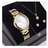 Imagem da oferta Relógio com Semijoia Dumont Kit DUPC21JAL/K4B Cor Dourado