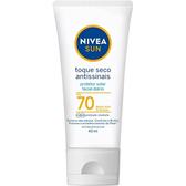 Imagem da oferta Protetor Solar Facial Nivea Sun Toque Seco Antissinais FPS 70 40ml