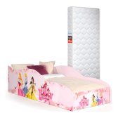 Imagem da oferta Mini Cama Montessoriana Infantil Princesa Com Colchão Juvenil Para Quarto De Criança Menina Cor Rosa Rofemar Moveis