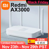 Imagem da oferta Xiaomi-Redmi AX3000 Roteador Gigabit Amplificador WiFi 6 Repetidor de Sinal Estender Repetidor Nord VPN Mesh System 5GHz
