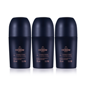 Imagem da oferta Kit Desodorante Antitranspirante Roll-on  Homem Sagaz (3 unidades)