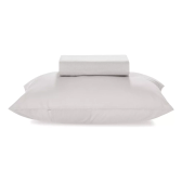 Imagem da oferta Jogo De Cama Solteiro Matiza 100% Algodão 2pc Branco Karsten