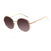 Imagem da oferta Óculos De Sol Feminino Chilli Beans Redondo Espelhado Cor Dourada