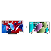 Imagem da oferta Combo LG Smart TV OLED evo AI C4 4K 55" 2024 OLED55C4 2024 + Smart TV 32" LED HD Wi-Fi Bluetooth HDMI HDR10 ThinQ AI