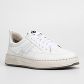 Imagem da oferta Tênis Couro Democrata Bold Masculino - Creme+Branco