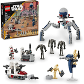 Imagem da oferta Kit de Construção Lego Star Wars: Pacote de Combate Clone Trooper e Battl - 75372