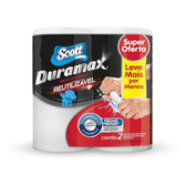 Imagem da oferta Scott Duramax Pano Reutilizável em Rolo Branco 116 Folhas (2 Unidades de 58 Folhas)