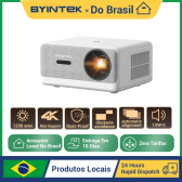 Imagem da oferta BYINTEK LOVE U14 Full HD 1080P Projetor 4K Inteligente Bluetooth WiFi 6 Suportado 1250ANSI Foco Automático P