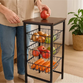 Imagem da oferta Fruteira De Chão - Suporte Organizador Multiuso
