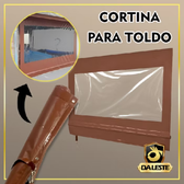 Imagem da oferta Cortina Toldo Com Visor Lona Impermeável Dupla Face Ilhós