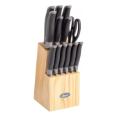 Imagem da oferta Jogo de Facas com Aço Inoxidável Oster Lindbergh Preto - 14 Peças