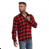 Imagem da oferta Camisa Quadriculada Masculino Junina Longa Bolsos Flanelada