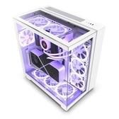 Imagem da oferta Gabinete Gamer NZXT H9 Elite Mid Tower RGB ATX Lateral Frontal e Topo em Vidro Branco - CM-H91EW-01