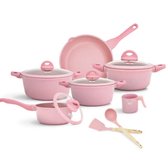 Imagem da oferta Jogo de Panelas Indução Gás Revestido em Cerâmica - 5 Peças