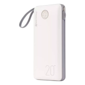 Imagem da oferta Carregador Portátil Power Bank 20.000 Modelos Celular Cor Branco Com Cinza