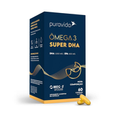 Imagem da oferta Omega 3 Super DHA Fraco 60 Cáps - Puravida