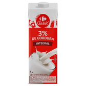 Imagem da oferta Leite UHT Integral Carrefour Classic 1L (Estoque Regional)