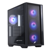 Imagem da oferta Gabinete Gamer SuperFrame Hawk RGB Mid Tower Vidro Temperado ATX Black Sem Fonte Com 3 Fans