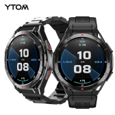 Imagem da oferta Ytom x2 gps 3atm relógio inteligente à prova d'água com bússola 1.43 polegadas amoled hd tela redonda relógio intel