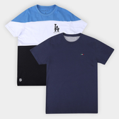 Imagem da oferta Kit Camiseta Industrie Básica Masculina 2 Peças