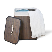 Imagem da oferta Cesto de Bambu com Tampa e Alças 50 Litros - Kontuz