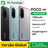 Imagem da oferta Versão global poco m7 smartphone snapdragon 685 ip64 7000mah bateria imersiva 6.9 "fhd + display nfc 33w carregamento