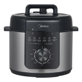 Imagem da oferta Panela Elétrica Mecânica Pressão 4L Preta E Inox Midea 127v