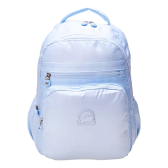 Imagem da oferta Mochila Juvenil Jumper Nylon Cor Azul claro Desenho do tecido Lisa