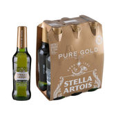 Imagem da oferta Cerveja Stella Artois Pure Gold sem Glúten Puro Malte 6 Unidades Garrafa Longneck 330ml